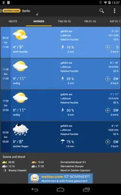 wetter.com android App screenshot 10