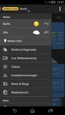 wetter.com android App screenshot 1